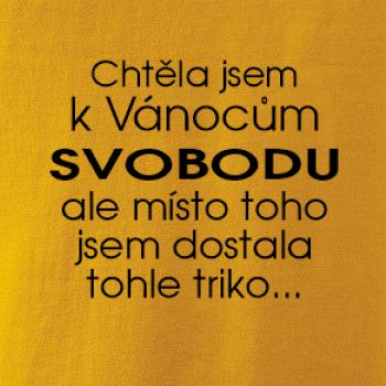 Chtěla jsem k Vánocům svobodu