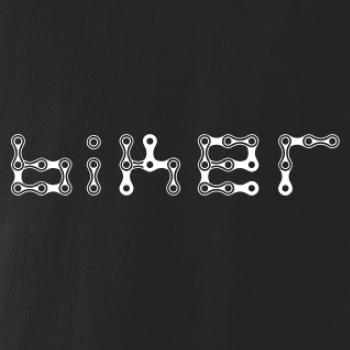 Biker nápis řetěz