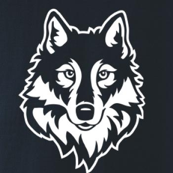 Hlava vlka černobílá (Hana-creative)