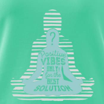 Joga - think positive šedá