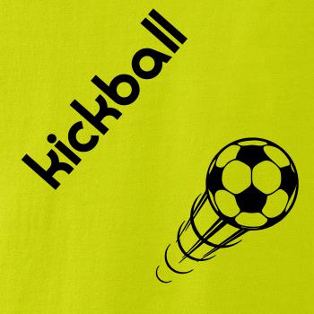 Kickball nápis šikmo