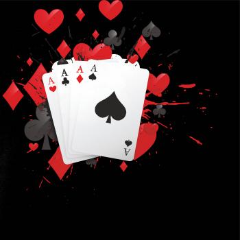 Poker karty splash