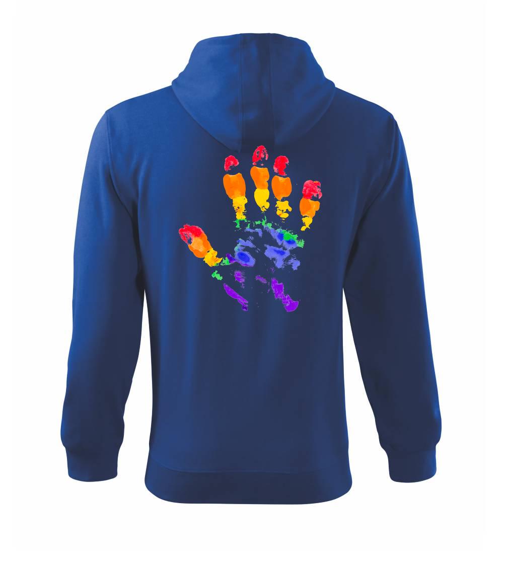 LGBT hand print LGBT hand print