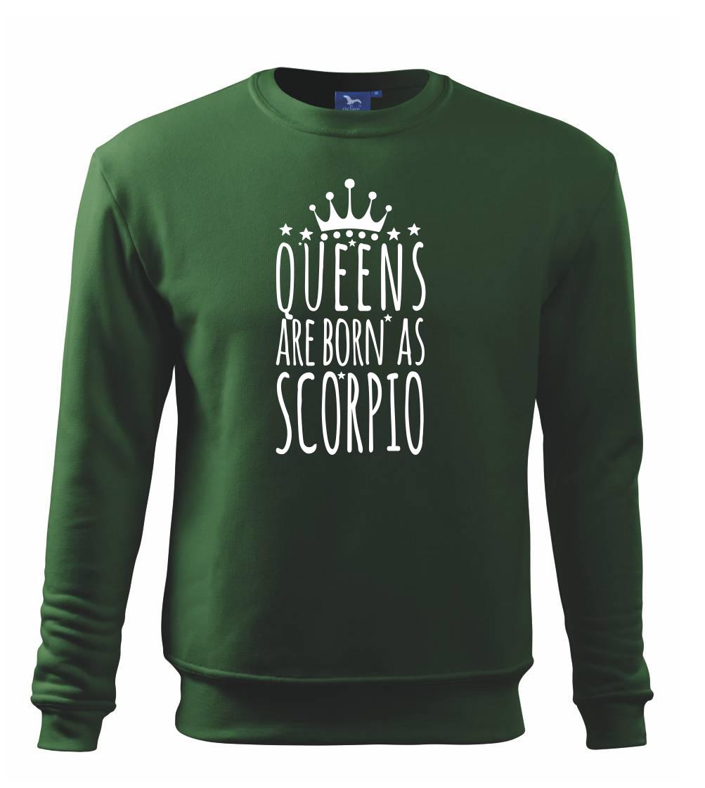 Queens are born as Scorpio - Štír - Mikina Essential dětská