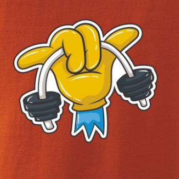 Comics ruka a činka