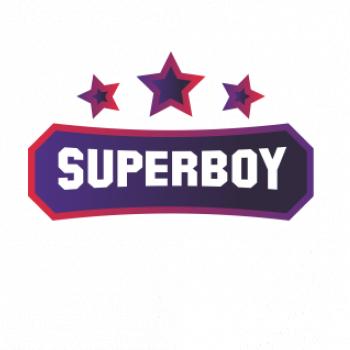 Superboy - nápis barevný