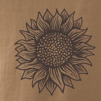 Slunečnice kreslená černobílá