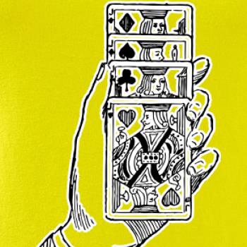 Poker ruka s kartama