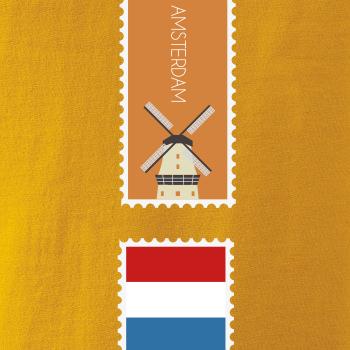 Amsterdam známka barevná