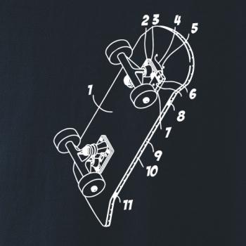 Skateboard nákres prkna