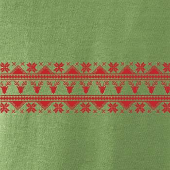 Vánoční vzor - jelen a vločka