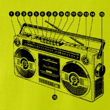 Nákres starý magnetofon