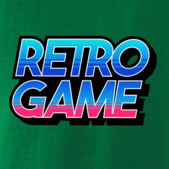 Retro game nápis barevný
