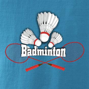 Badminton - nápis s košíky