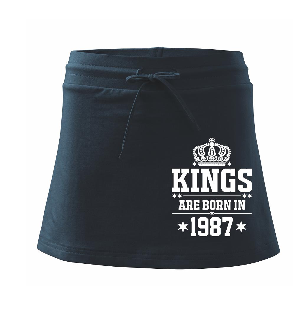 Kings are born in 1987 - Sportovní sukně - two in one