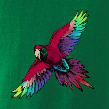 Papoušek kreslený letící