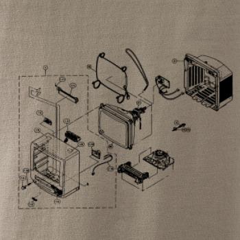Nákres stará CRT televize