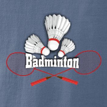 Badminton - nápis s košíky