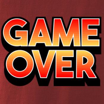 Game over - nápis barevný