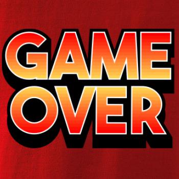 Game over - nápis barevný