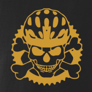 Lebka cyklisty - helma zlatá