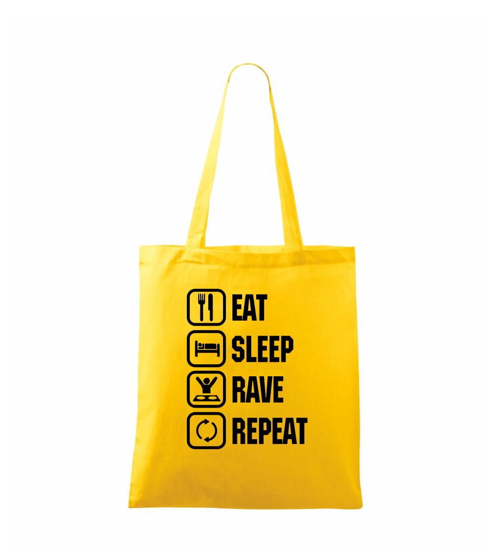 Eat sleep rave repeat - Taška malá
