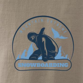 Mountain extreme snowboarding kulaté