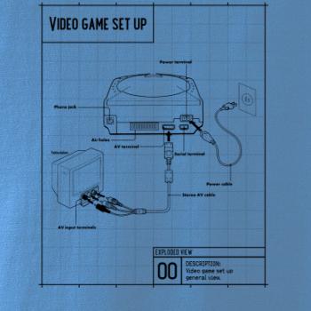 Nákres TV video hra kulatá