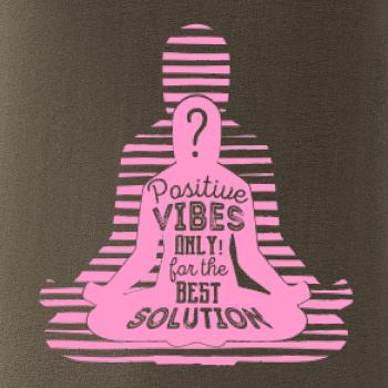Joga - positive vibes only růžová
