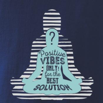 Joga - think positive šedá