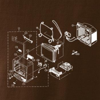 Nákres stará CRT televize