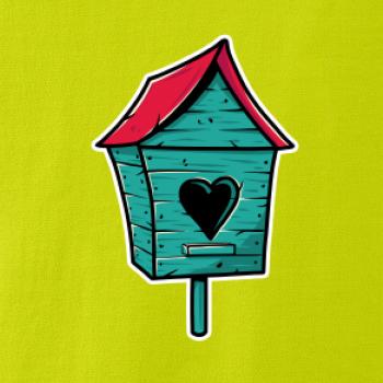 Barevná budka pro ptáky