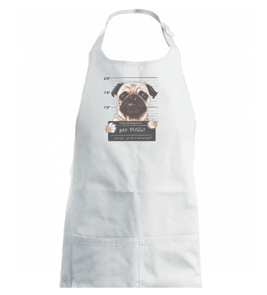 Mops - Bad Puggy - Zástěra na vaření