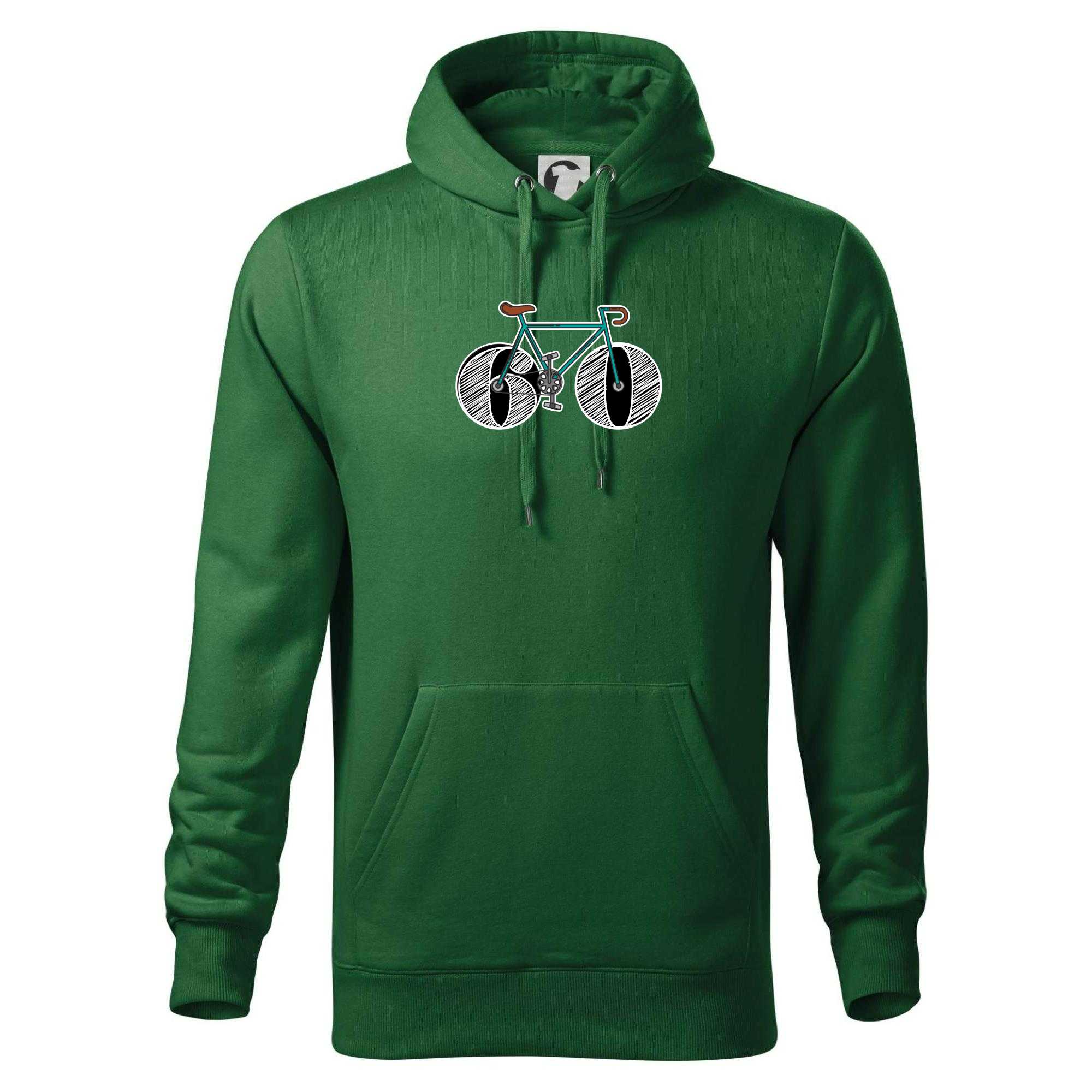 Narozeniny 60 let na kole - Mikina pánská Cape s kapucí - 4XL ( Lahvově zelená )