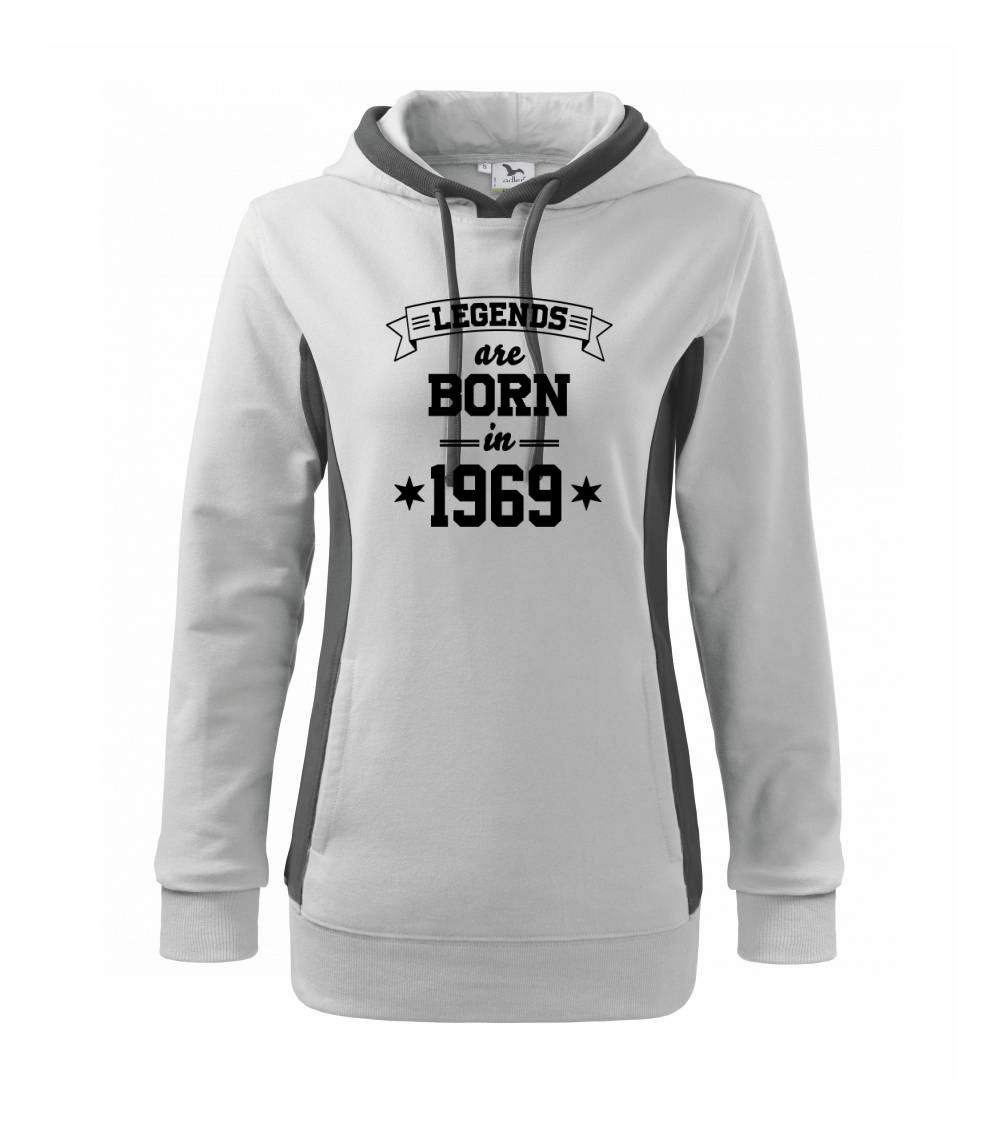 Legends are born in 1969 - Mikina dámská Kangaroo s kapucí