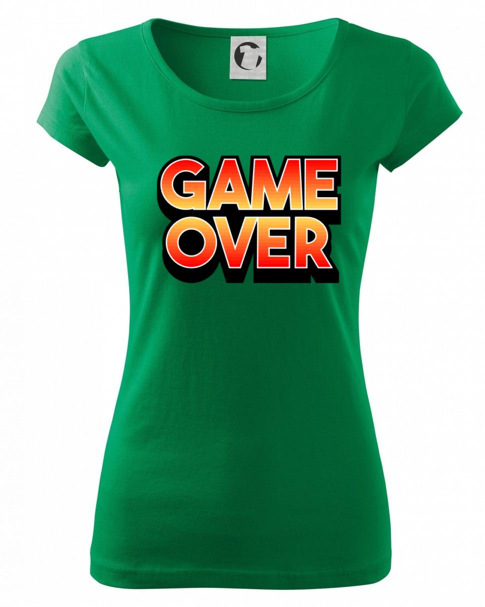 Game over - nápis barevný
