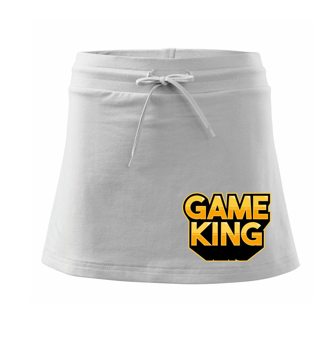 Game king - nápis velký - Sportovní sukně - two in one