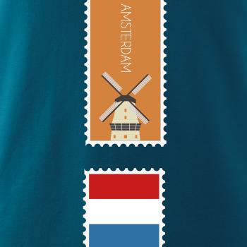 Amsterdam známka barevná