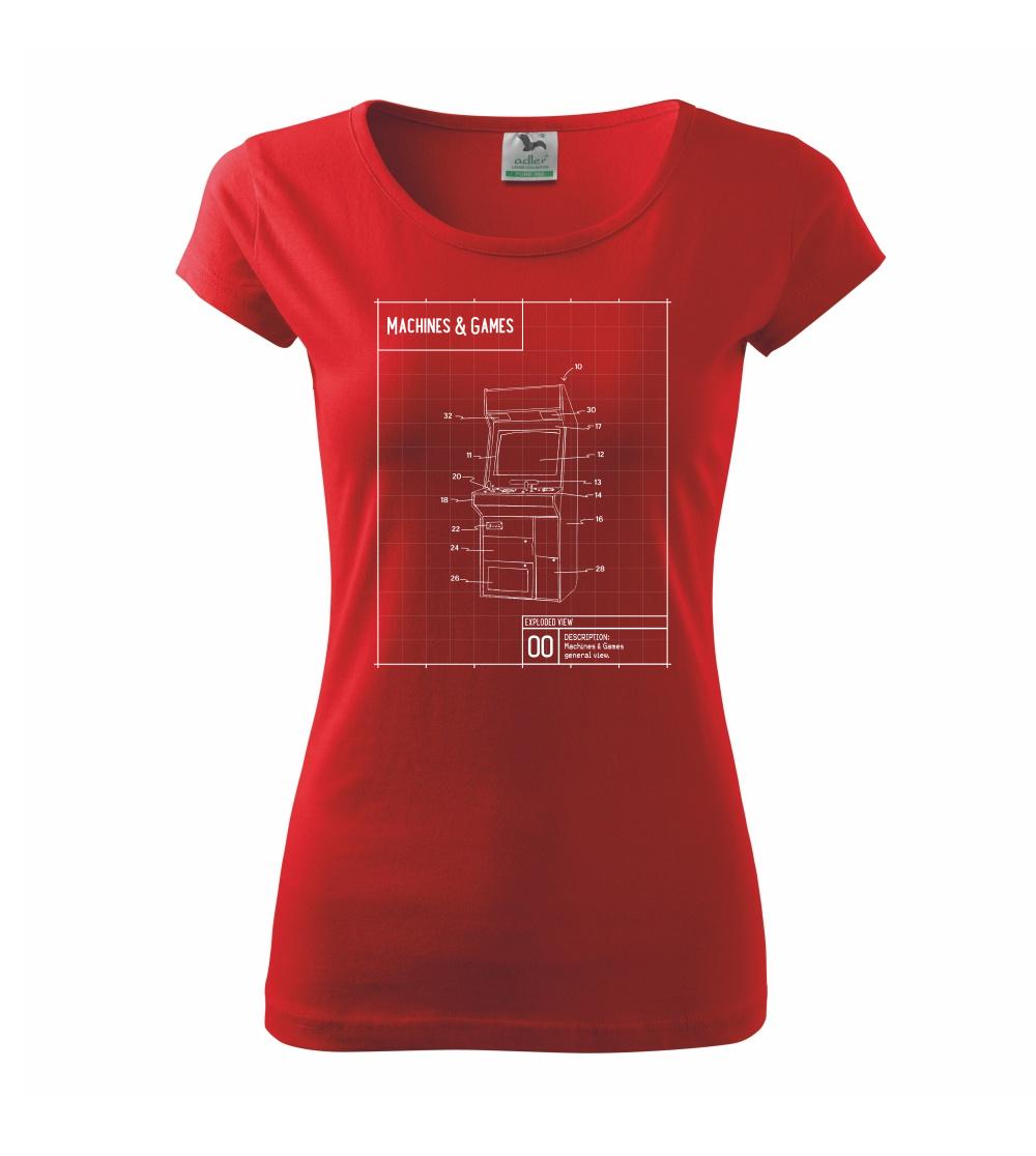 Nákres herní automat zepředu