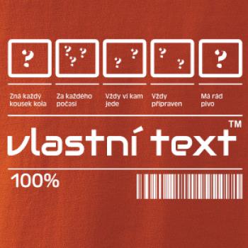 Čárový kód - Vlastní text