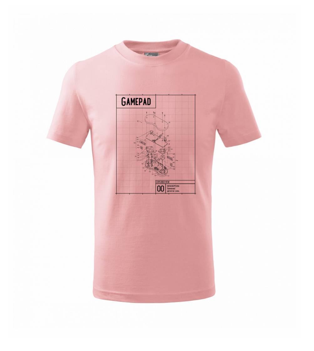 Nákres Gamepad rozebraný