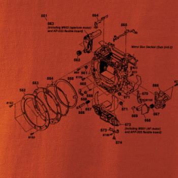 Nákres uzávěrka starý fotoaparát