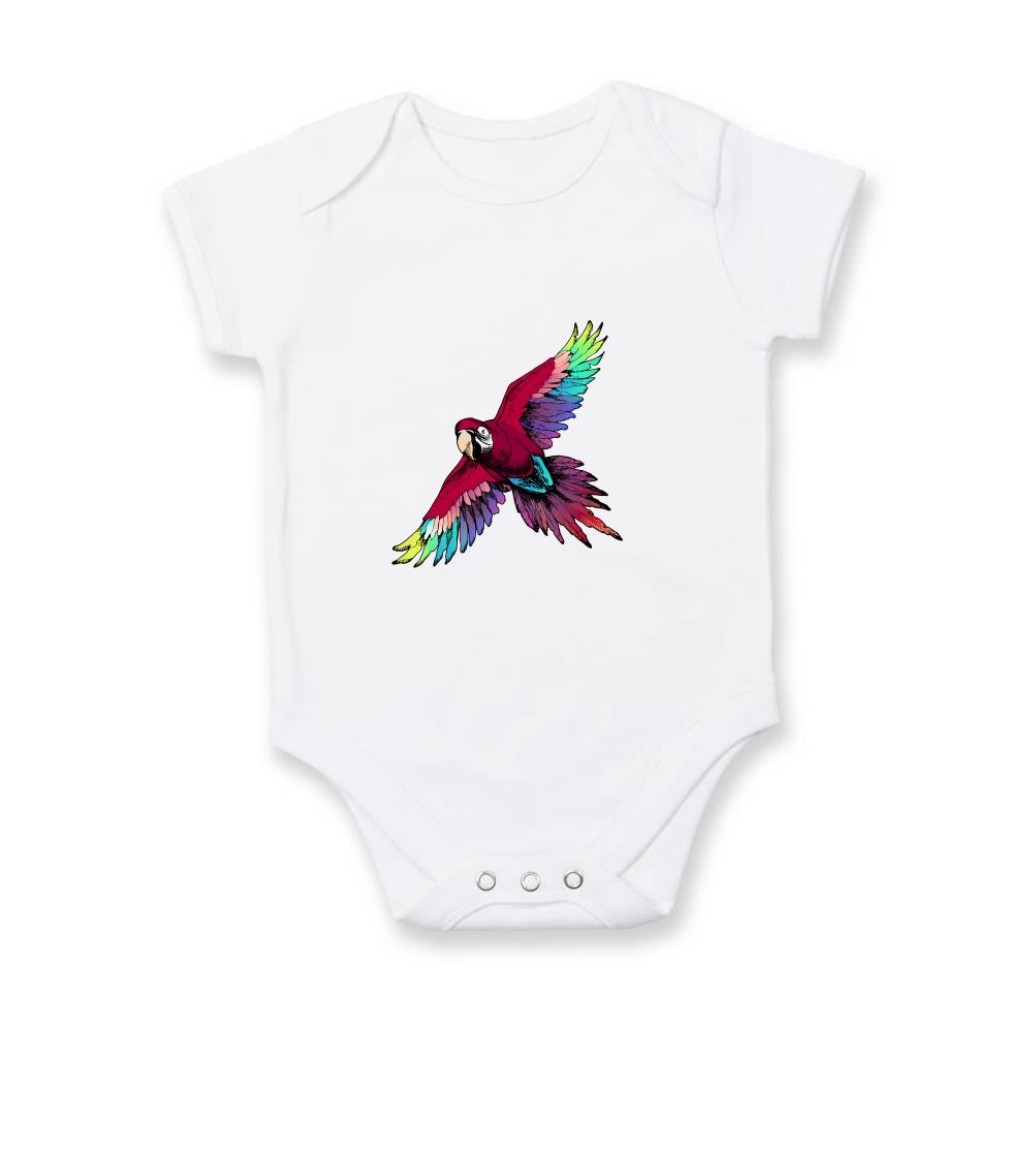 Papoušek kreslený letící - Body kojenecké