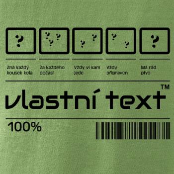 Čárový kód - Vlastní text