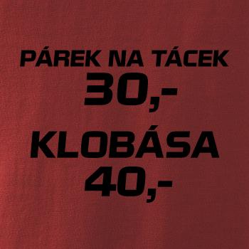 Párek na tácek a klobása
