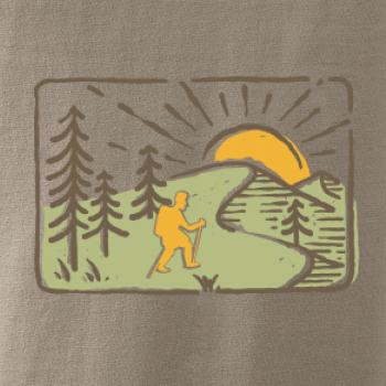 Nordic walking v přírodě