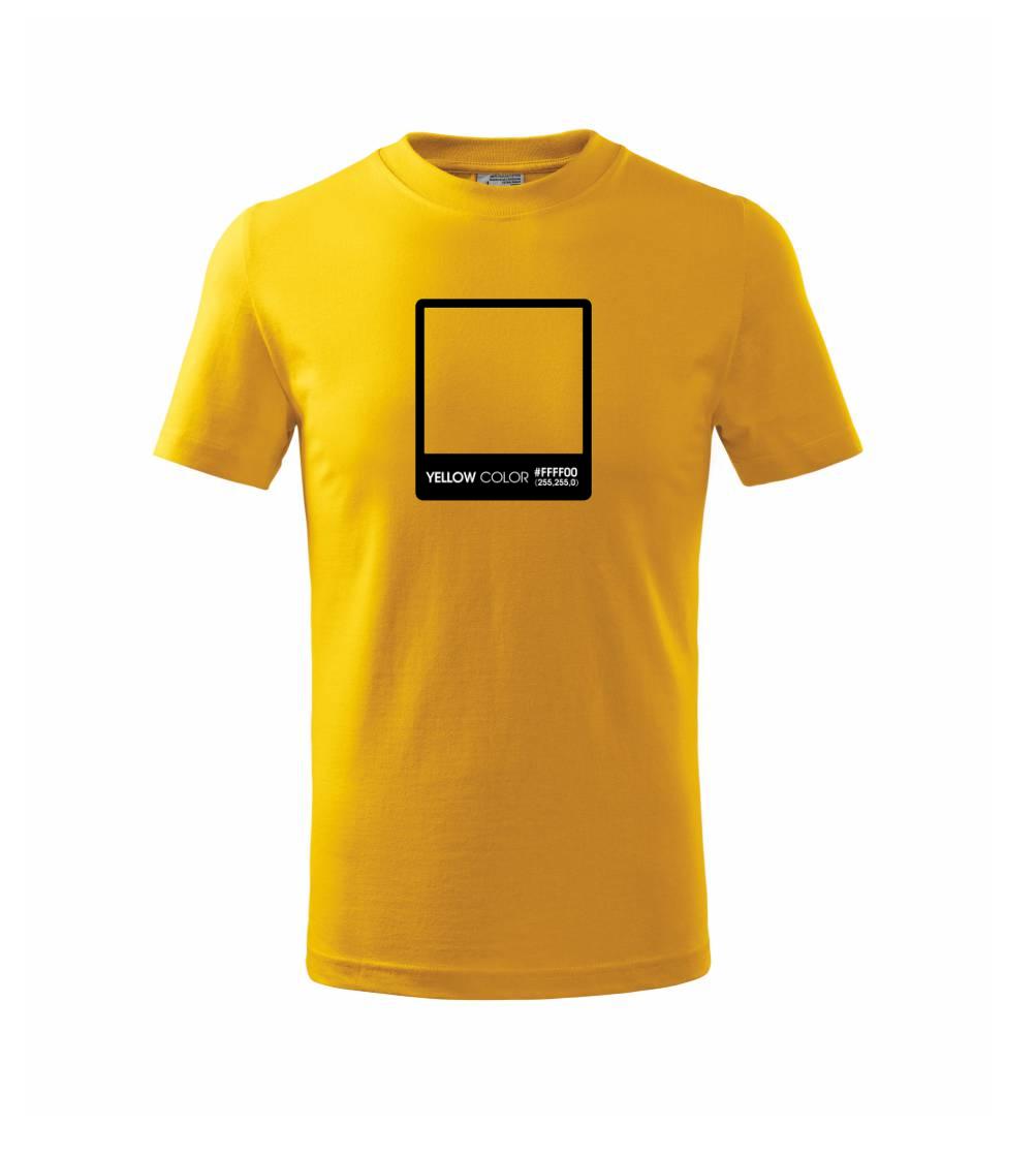 RGB yellow - Triko dětské basic
