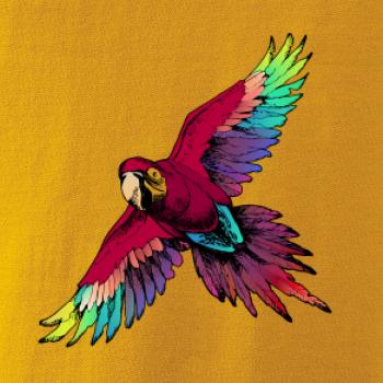 Papoušek kreslený letící