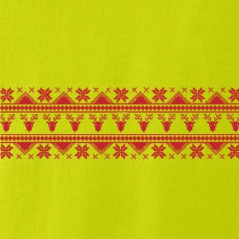 Vánoční vzor - jelen a vločka