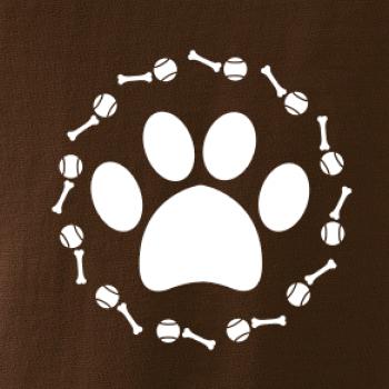 Tlapka míč kost pes